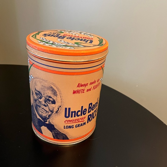Vintage 1985 Uncle Ben’s Converted Rice Metal Tin with Lid - Picture 2 of 7